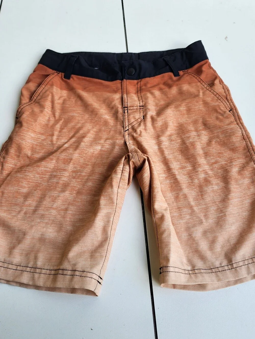 Lot Of 2 Art Class Boys Teal Blue Orange Swim Trunks UPF 50+ Adjustable Waist 14